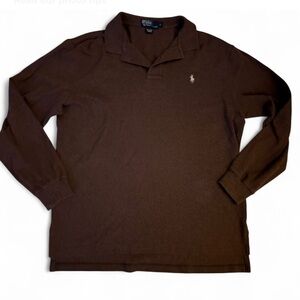 Ralph Lauren Men's Dark Brown Polo Shirt